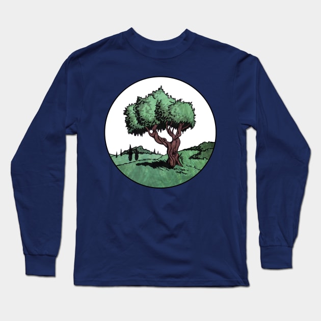 Olive Tree Long Sleeve T-Shirt by Olooriel